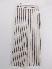 ◇ BEAUTY & YOUTH UNITED ARROWS サテン調 ストライプ パンツ サイズM ベージュ ブラウン系 マルチ レディース P  【中古】 【1209080005519】