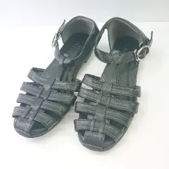 ◇ BEAMS HEART ビームス ハート ぺたんこ ストラップ サンダル サイズS ブラック レディース E  【1404240022478】のサムネイル