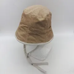 ◇ ⊇ カオリノモリ 顎紐付き コーデュロイ生地 バケットハット ベージュ系 サイズ57.5 レディース メンズ E  【1502200005346】