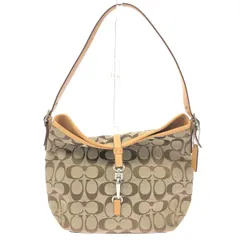 COACH コーチ ワンショルダーバッグ/クリップホーボー  シグネチャー/キャンバス/ベージュ 6845   ベージュ  / 240001168312