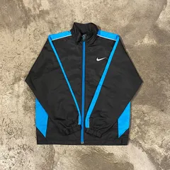 NIKE ZIP UP NYLON JACKET ナイキ ジップアップ ナイロンジャケット メンズ キッズ 150サイズ 古着 ヴィンテージ ストリート スポーツ 00s Y2K