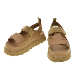 【UGG】 ゴールデングロウ ブラウン UGG アグ ストラップサンダル ゴールデングロウ レディース 厚底