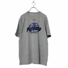 UNDERARMOUR 半袖 ロゴ プリント Tシャツ M グレー アンダーアーマー バスケ スポーツ 古着卸 アメリカ仕入 a508-5228