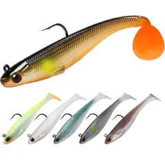TRUSCEND伝盛 フック付き 1：50 超耐久性TPE製のルアー 精良な工芸 本物そっくりのエビ/ザリガニ/シャッド型ルアー 草掛かりしにくくて シーバス トラウト 青物 サワラその他各種の魚に適用 海水・淡水適用 別々に保管し 1