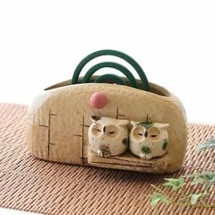 蚊取り線香入れ おしゃれ 陶器 フクロウ 蚊遣り 蚊やり 蚊遣り器 蚊遣器 蚊取り線香ホルダー 和風 かわいい 蚊取線香 立て スタンド シンプル 縦型 焼き物 瀬戸焼 蚊取り線香ケース モダン 庭 屋外 蚊取り線香 入れ物 虫除け 陶器の蚊遣り ふくろう