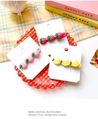 ☆新品☆  可愛いフルーツモチーフヘアピン  3個入り  ヘアピン  ガールズ