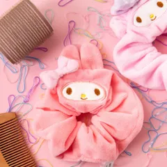 【 韓国限定 】サンリオ マイメロディ シュシュ ヘアバンド ヘアゴム SANRIO mymelody マイメロ フェイス 髪留め 髪飾り 髪の毛 頭 髪 ヘアアクセサリー アクセ アクセサリー ヘアアレンジ 軽量 簡単 メイク 化粧 洗顔 韓国代行 韓国