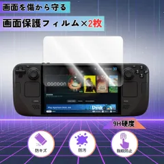 Steam Deck OLED対応 ガラスフィルム 2枚セット　9H　取付キット