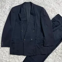 コムデギャルソンオム 　COMME des GARCONS HOMME 田中オム 80s ダブルプレスト セットアップ スーツ　ダークネイビー