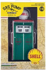 CHASE 限定 Greenlight 1:18 1954 Tokheim 350 シェルオイル ツインガスポンプ ヴィンテージシリーズ12