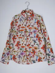 Paul Smithポールスミス メインライン MUSHROOMマッシュルーム柄シャツ【S】【MSHA79485】