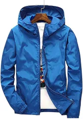 Neiman(ニーマン) メンズ 長袖 ウインドブレーカー 登山 薄手( ブルー,  3XL)