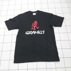 ◇ ⊂ GRAMICCI グラミチ ロゴプリント 半袖 Tシャツ カットソー サイズS ブラック系 メンズ E  【1507230011664】