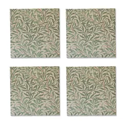 ウィリアムモリス アートパネル 壁紙 ウィローボウ Willow boughs 4枚セット 木製パネル使用 絵画 インテリア ウイローボウ リーフ 葉 グリーンのサムネイル