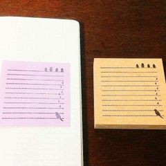 可愛いふせんを量産できる♡　小鳥のふせん用メモはんこ