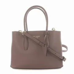 ケイトスペード KATE SPADE エヴァ スモール トップジップ サッチェル ハンドバッグ ショルダーバッグ 2WAY レザー 茶 ブラウン /YM