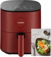 COSORI コソリ ノンフライヤー 4.7L 大容量 家庭用 電気 エアフライヤー 最高温230℃ 揚げ物 ポテト 惣菜 日本語レシピ付き タイマー 自動電源オフ レッド CAF-L501-RJP