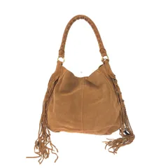 lineapelle リネアペレ  ワンショルダーバッグ ブラウン スエード レディース　240001137658