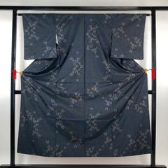 MK-1098 本場大島紬 藍泥染 一元 花模様 しつけ糸 - メルカリ