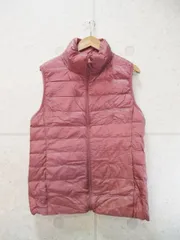 UNIQLO ユニクロ ウルトラライトダウンベスト 無地 ピンク系 Mサイズ 巾着付き 211-173349