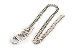 【美品】HERMES エルメス シェーヌダンクル アミュレット ネックレス シルバー 925 アクセサリー【QF11】