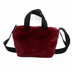 レスポートサック LeSportsac 2way トートバッグ FUR SMALL TOTE 2564 F018 FURRY CABERNET ボルドー系 ショルダー エコファー 新品