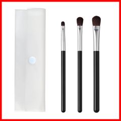【特売】貝印(Kai Corporation) 貝印 cosmeup(コスメアップ) 熊野筆 アイシャドーブラシ S M L 3種 簡易ケースセット メイクブラシ 3本セット 1セット 3個 (x 1)
