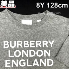 MZ444) 子ども服 Burberry London England Logo Tee グレー 8Y 128cm 現状品