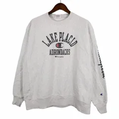 Champion チャンピオン リバースウィーブ アメカジ カレッジ カジュアル 袖プリント アイビー グレー (メンズ XL) 中古 古着 O3918