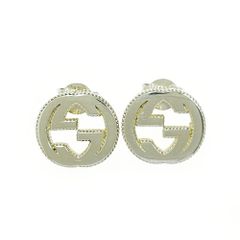 【中古】【箱付き】 GUCCI グッチ シルバー インターロッキングG ピアス 5.7g 925刻印 412190 ピアス