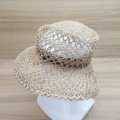 ERIC JAVITS エリックジャビッツ 麦わら帽子 ハット ベージュ - メルカリ