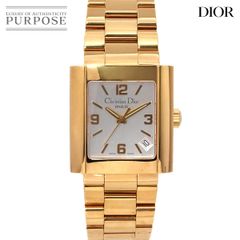 クリスチャン ディオール Christian Dior リヴァ D101-150 メンズ 腕時計 デイト シルバー GP クォーツ ウォッチ Riva 90290766