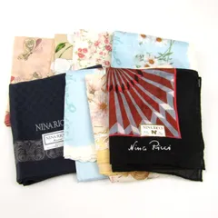 ニナリッチ ハンカチ 9点セット 花柄 未使用 ブランド まとめて 大量 小物 レディース NINA RICCI