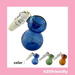 420friendly カラーバブル アッシュキャッチャー (接続部14 mm -オス) 小