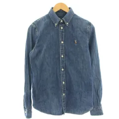ラルフローレン RALPH LAUREN デニムシャツ ボタンダウンシャツ 長袖 スモールポニー M インディゴ 211639063001 /HNのサムネイル