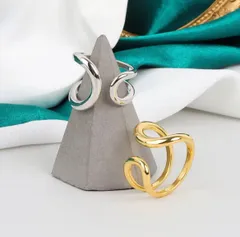 オスモズシルバー ウェーブ シンプル シルバーリング トゥーリング デザインリング セレブ ユニセックス レディース メンズ 韓国 ジュエリー 韓国リング おしゃれ ハワイアンジュエリー ハワイアン