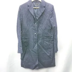 ◇ ⊇ UNIQLO ユニクロ 長袖 コート サイズL ネイビー系 レディース E  【1409100014853】