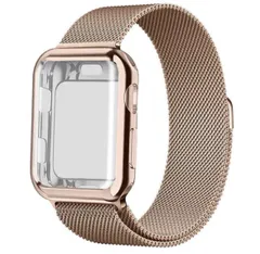 アップルウォッチ ステンレスベルト& TPU ケース セット