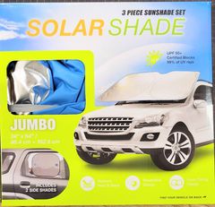 車用 サンシェード フロント用 1枚 + サイド用 2枚 3点 セット 86cm x 162cm