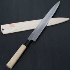 関の刃物 柳刃包丁 300mm 正広作別撰 ハガネ 職人用 片刃 右利き用