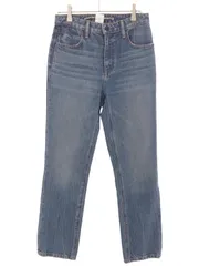 ALEXANDER WANG アレキサンダーワン ストレートレッグ ハイライズデニムパンツ インディゴ 25 4D994039AAのサムネイル