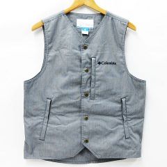 未使用 タグ付き Columbia コロンビア リトルホッキングパスベスト グレー メンズ S PM1193 M0001-0618③