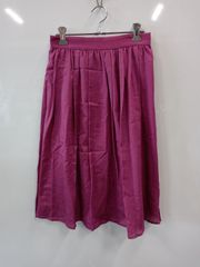 b151●Stola.●ストラ●タック●ロングスカート●size36●ラベンダー