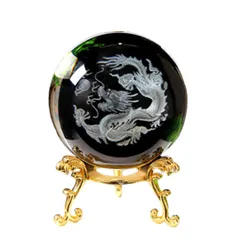 MaT store 水晶 クリスタル 幸運 浄化 ドラゴン 置物 縁起 玄関 運気向上 エネルギー 透明 