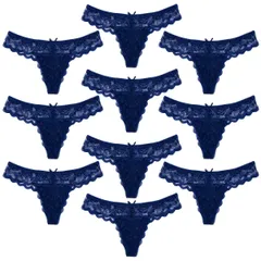 【10枚セット】総レースTバックショーツ レディース セクシー まとめ買い 上品 大人可愛い 下着 透け感 ランジェリー お得な選べるカラー 黒 白 赤 紫 青 rt-039