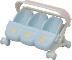 【新品】エポック社 シルバニアファミリー 家具 みつごちゃんベビーカー カ 217 STマーク認証 3歳 おもちゃ ドールハウス Sylvanianのサムネイル