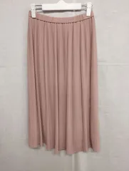 ユニクロ プリーツスカート ピンクベージュ Mサイズ