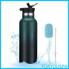 【在庫処分】BottHealth 保温 保冷 SUS316 ストロー 水筒 500ml ウォーターボトル 真空断熱 ステンレス 魔法瓶 軽量 持ち運び 漏れ防止 ボトル グラデーション つや消し マグカップ スポーツ アウトドア 登山用 キャンプ ランニング