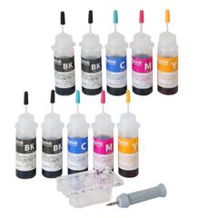 キヤノン BC-340 BC-341 (XL) 用 互換 詰め替えインク 15mlセット BK60mlカラー30ml リインクオンラインショップ