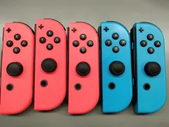 【中古Switchパーツ】純正 Joy-conコントローラー R 5個セット 動作確認済み【50-55】